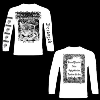Hyperdontia - Deranged Long Sleeve T-Shirt (White)