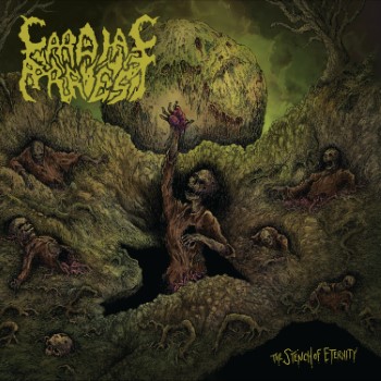 Cardiac Arrest - The Stench of Eternity Gatefold 2LP (Swamp Green/Yellow Swirl w/ Hot Pink)