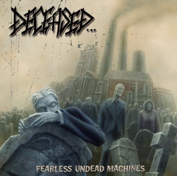 Deceased - Fearless Undead Machines Gatefold 2LP (Bone/Aqua Blue Swirl Vinyl + Olive Green Splatter)