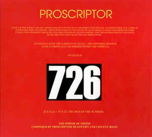 Proscriptor - 726 Digipak CD
