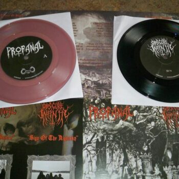 Profanal/Obscure Infinity - United in Death split 7inch EP (Black)