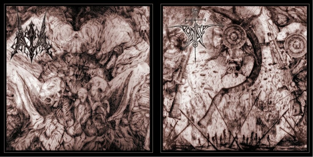 Eternal Solstice/Pentacle - Split double 7inch (Silver haze vinyl)