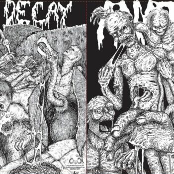 Anatomia/Living Decay - Split 7inch (Black vinyl bw cover)