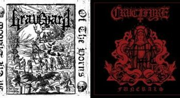 Graveyard/Crucifyre - In the Shadow of the Horns 7inch EP