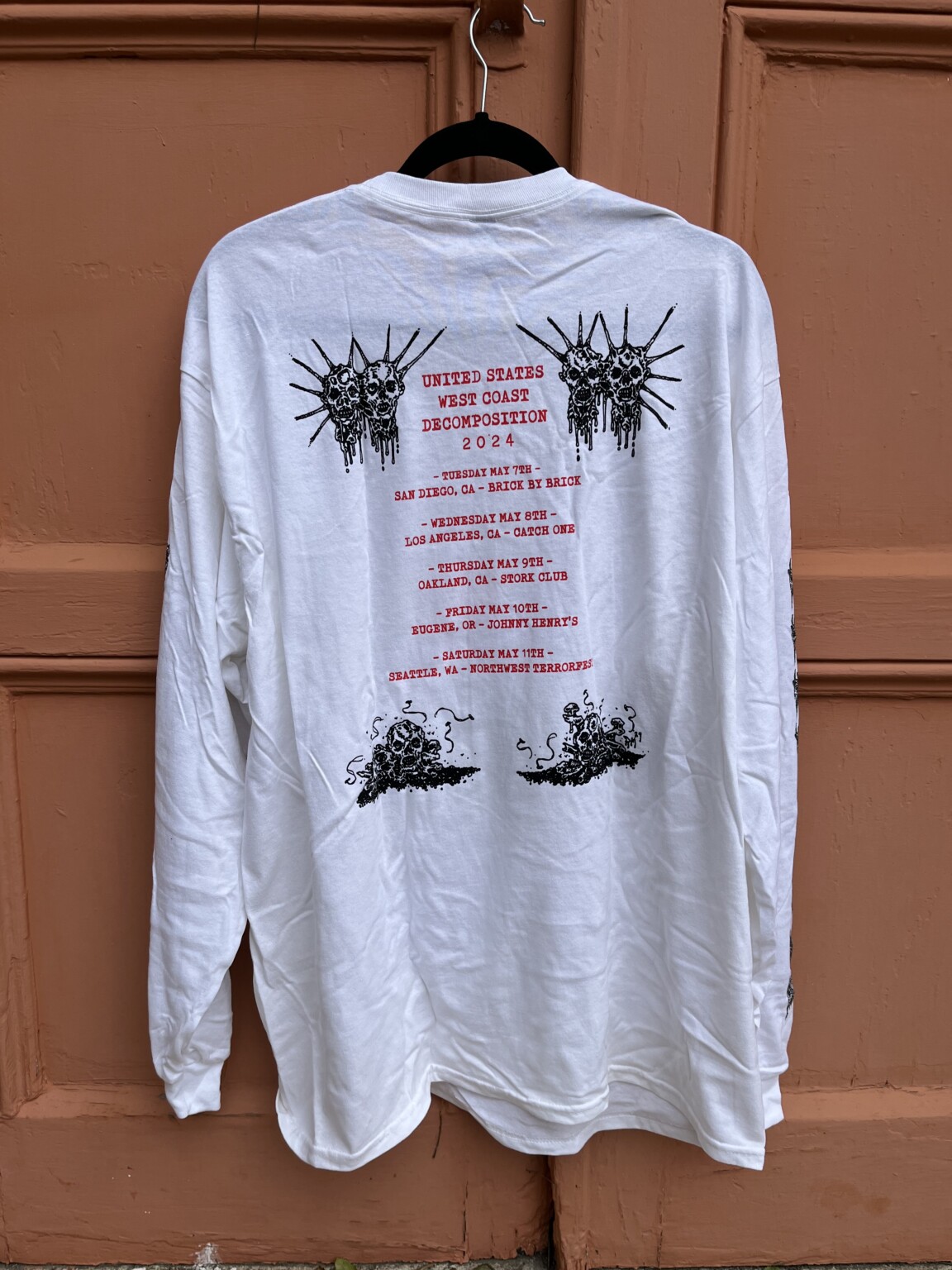 Undergang - US West Coast Decomposition 2024 - White Long Sleeve Shirt